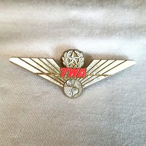 TWA Airlines WINGS pin Vintage